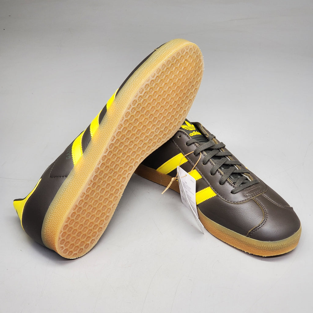 ADIDAS Gazelle Sneakers Men's SZ 12 Yellow / Olive Impact Shoes HQ9873 (New Other)