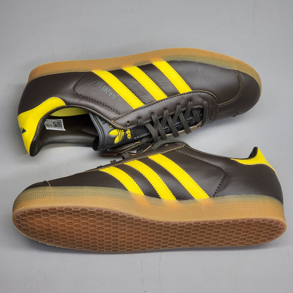 ADIDAS Gazelle Sneakers Men's SZ 12 Yellow / Olive Impact Shoes HQ9873 (New Other)