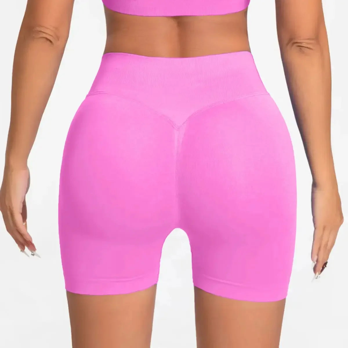 Seamless 4.5" Gym Shorts Woman Scrunch Butt Fitness